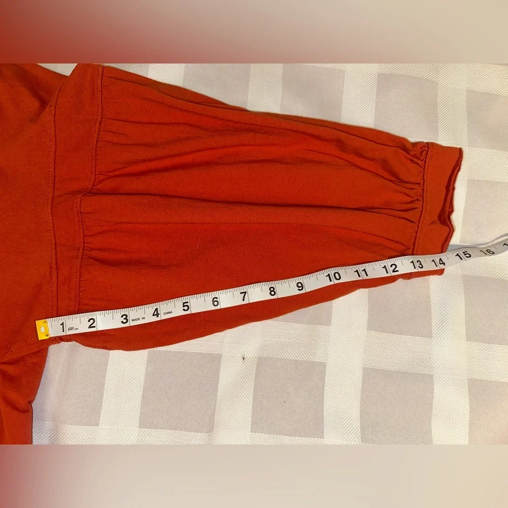 NWT Umgee‎ ❤️ Red Puff Sleeve Shirt Woman’s 1XL